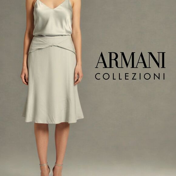 Armani Collezioni Dresses & Skirts - NWT Armani Collezioni Pearl Twist Front Skirt